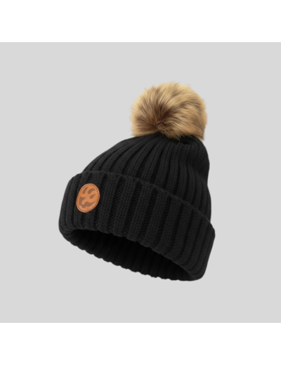 Bonnet à pompon en maille côtelée – Malabar Manufacture