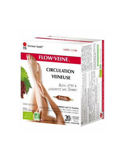 Flow'Veine circulation veineuse-20 Ampoules-Vecteur santé