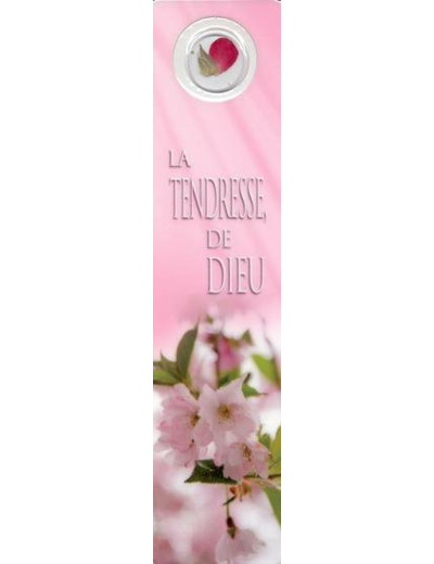 Signet plastifié avec médaille sous sachet- TENDRESSE DE DIEU