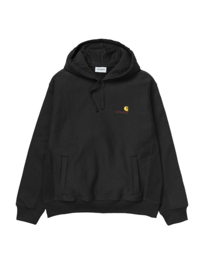 Sweat à capuche Carhartt WIP Hooded American Script Black