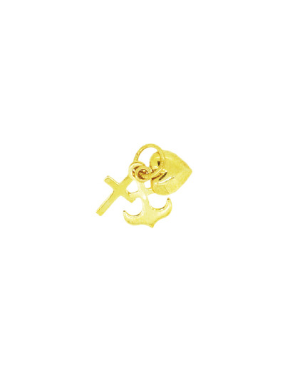 Pendentif en Or 9 Carats - 3 VERTUS