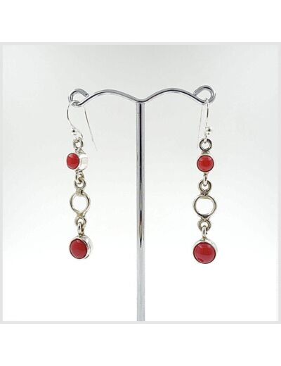 Boucles d'oreilles Gorgone et Argent Massif