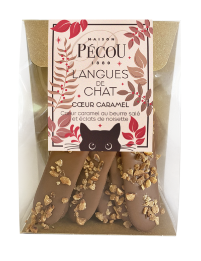 Langues de Chat Lait Coeur Caramel