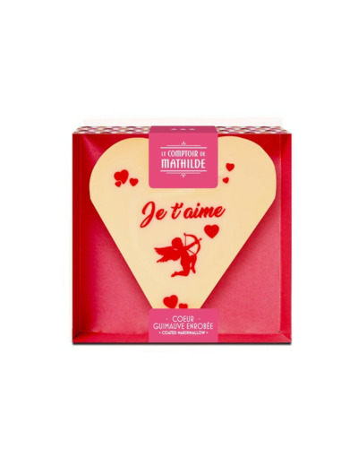 Guimauve Coeur - Chocolat Blanc