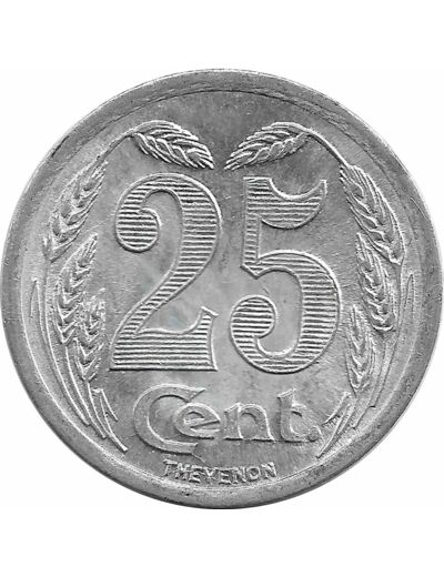 27 EURE - EVREUX 25 CENTIMES 1921 TTB+