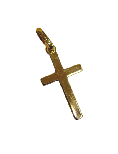 Croix en Plaqué Or 20mm - PLATE