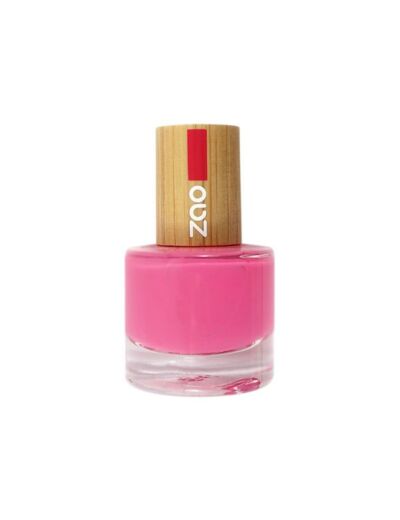 Vernis à ongles Bio - 657 Rose Fuschia- 8 ml - Zao Make-up