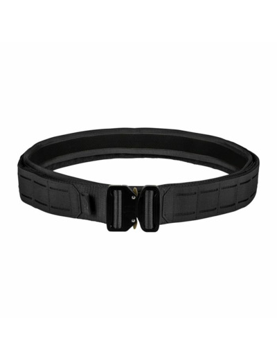 Ceinturon tactique MOLLE noir avec boucle type cobra et système duo fast