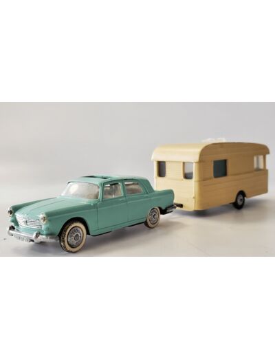 PEUGEOT 404 BLEU CARAVANE DIGUE NOREV SEVO DIRECTION PLASTIQUE 1/43 SANS BOITE