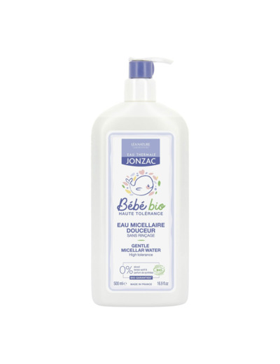 Eau micellaire douceur BB 500ml Jonzac Bebe Bio