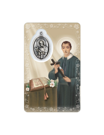 Carte-prière avec insertion- ST GERARD -anglais