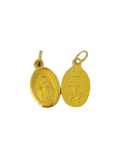 Médaille 13mm en Plaqué Or - MIRACULEUSE