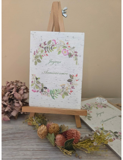 Carte d'anniversaire à planter - Joyeux anniversaire