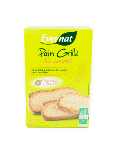 Pain Grillé au Blé Complet Bio 250g