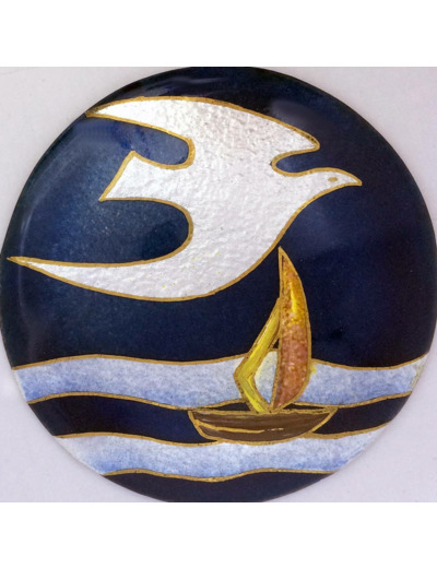 Voile du St Esprit D8,3cm - EMAUX DU LIBAN