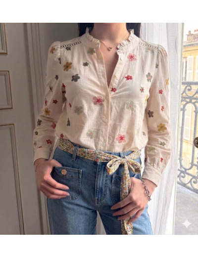 IN APRIL 1986 CHEMISE BRODEE