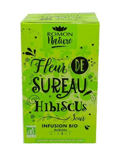 TISANE SUREAU HIBISCUS 16X1,8G Romon Nature