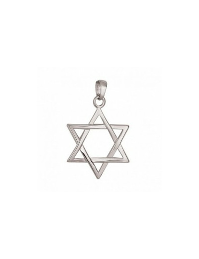 Pendentif en Argent 925 - ÉTOILE DE DAVID
