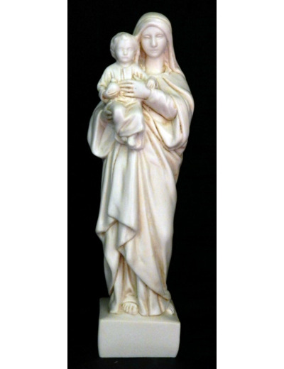 Vierge à l'enfant résine 16cm TON IVOIRE