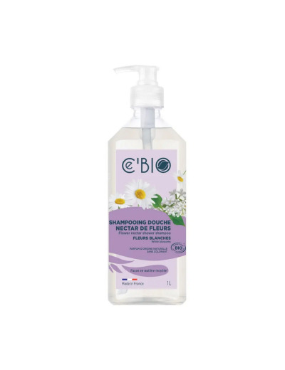 Shampooing douche Fleurs Blanches 1L