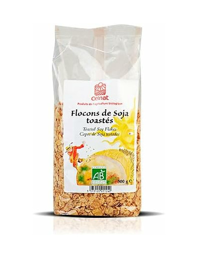 Flocons de soja toastes 500g CELNAT