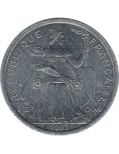 POLYNESIE FRANÇAISE 1 FRANC 2003 SUP