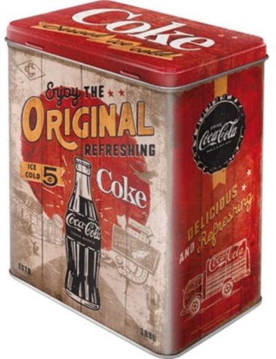 Boite de conservation Coke, Enjoy The Original Refreshing - 3 L