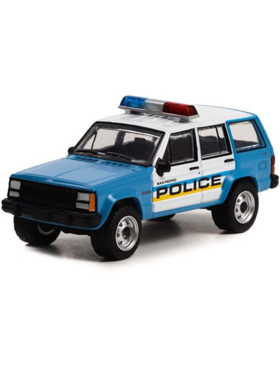 Jeep Cherokee 1995 police 60 Secondes Chrono - 1/64 - Greenlight