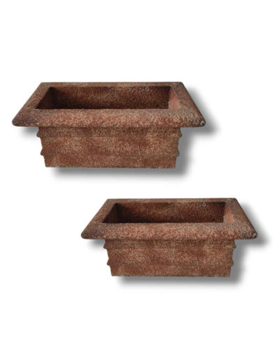 Ensemble 2 jardinières 90x48x43cm
