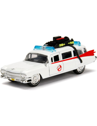 JADA 99748- Ecto-1 Ghostbusters Voiture Miniature, Blanche - 1/32