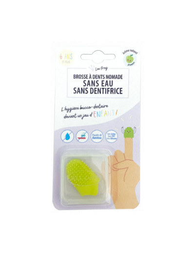 Brosse à dents nomade enfant arôme pomme verte