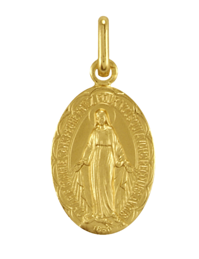 Médaille 19mm en Laiton - MIRACULEUSE FESTONNÉE
