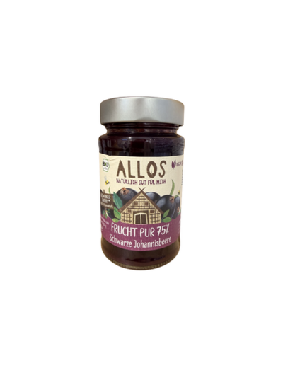 Confiture pur fruit 75% - Cassis 250g