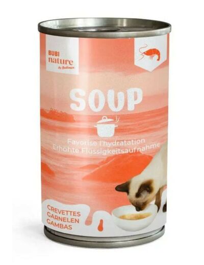 Bubi nature Soupe aux Crevettes pour chat - 135g