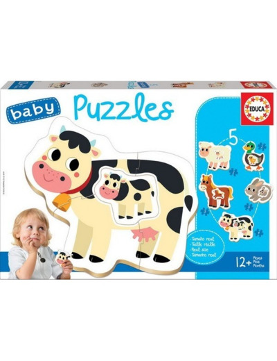 Educa - Baby Puzzle Mois La Ferme (17574)
