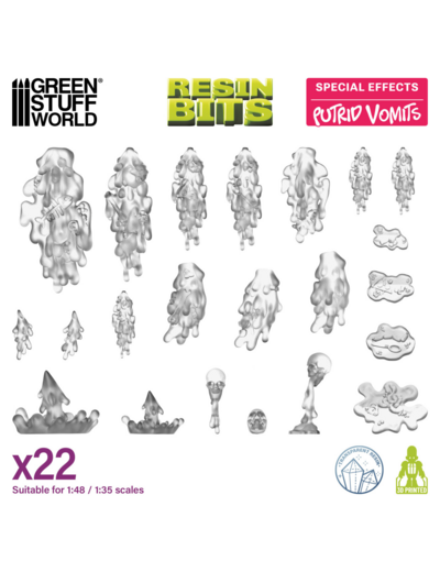 Resin Bits - Putrid Vomits 22 pcs