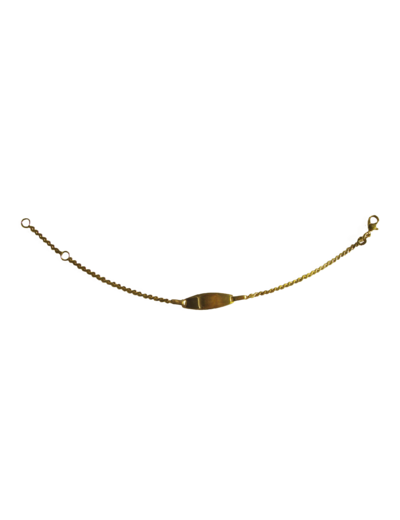 Bracelet en Plaqué Or - IDENTITE BB EGYPTE 16CM