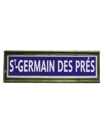 Mini plaque métro St Germain des Prés