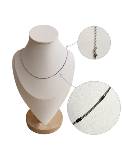Collier en Acier inoxydable 60cm - maille 1.5mm