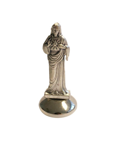 Statue métal- Sacré-Coeur de Jésus 5cm