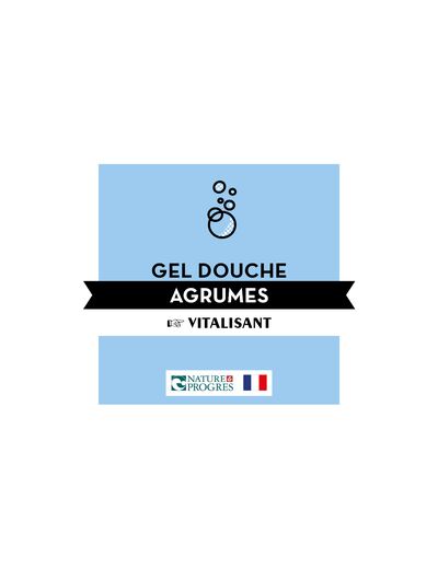 Gel Douche Vitalisant Agrume - Jean Bouteille - Nature & Progrès