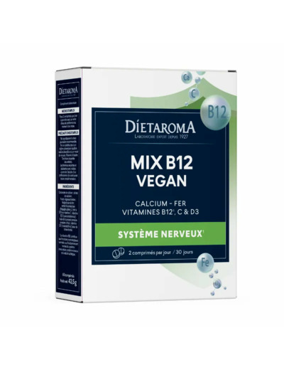 MIX B12-Vegan-60 comprimés-Dietaroma