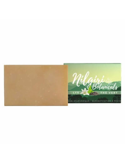 Savon Nilgiri-Thé Vert et Lys 115g– Savon Naturel –Kerala Nature