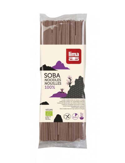 Nouilles Soba 100% Sarrasin Bio-200g-Lima