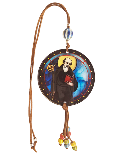 Pendentif pour voiture Acrylique D88mm - SAINT BENOÎT