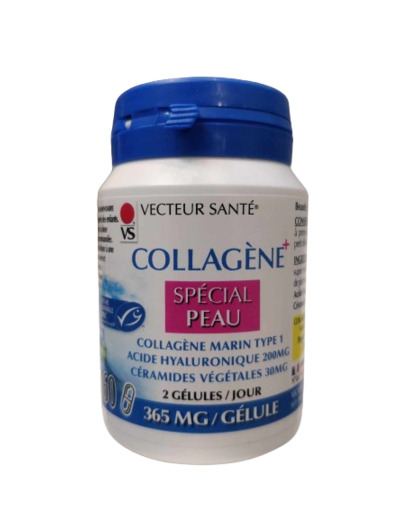 Collagène spécial peau type 1-60 gélules-Vecteur santé