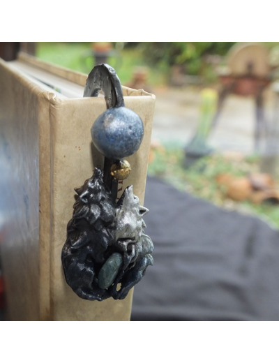 Marque Page Hadi et Sköll Pierre naturelle Apatite