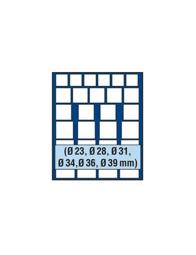 MEDAILLIER NOVA pour 27 pieces de diametres varies 6368