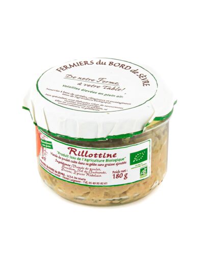 Rillotine au Poulet Bio 180g