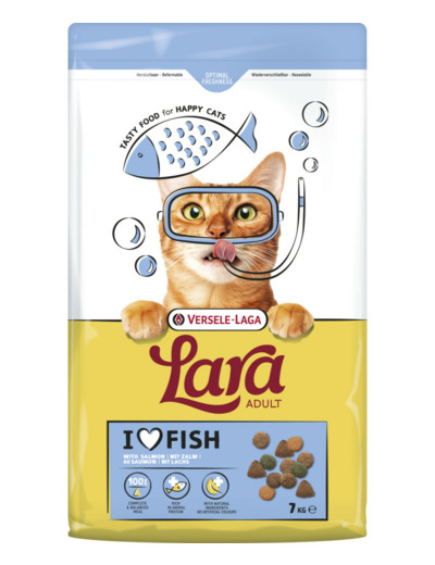 Croquettes LARA, Saumon pour chat adulte - 7KG